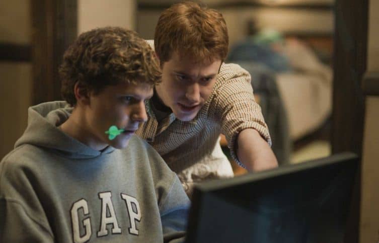 The social network biopic of Mark zuckerburg