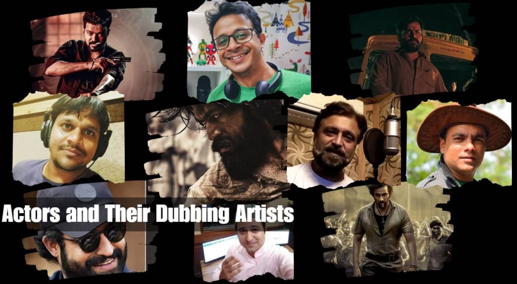 Actors and their dubbing artists in Hindi dubbed south movies