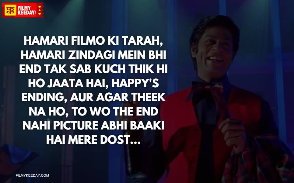 Picture abhi baaki hai mere dost Om Shanti Om SRK speech dialogues