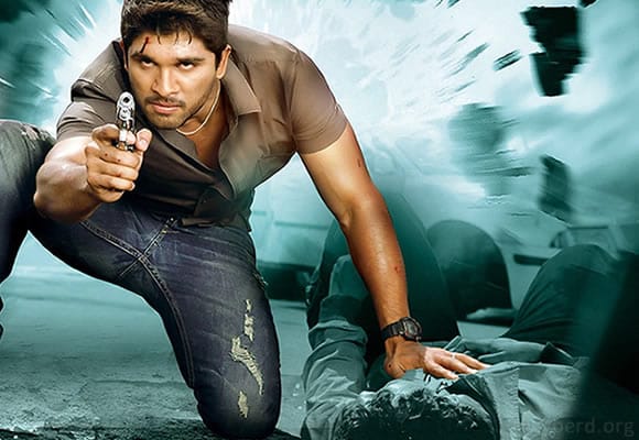 Filmy Keeday's Dangerous Khiladi - Allu Arjun 2011 Action Hit Allu Arjun Dangerous Khiladi Badrinath Hindi dubbed action poster Telugu blockbuster 2011 - Filmy Keeday