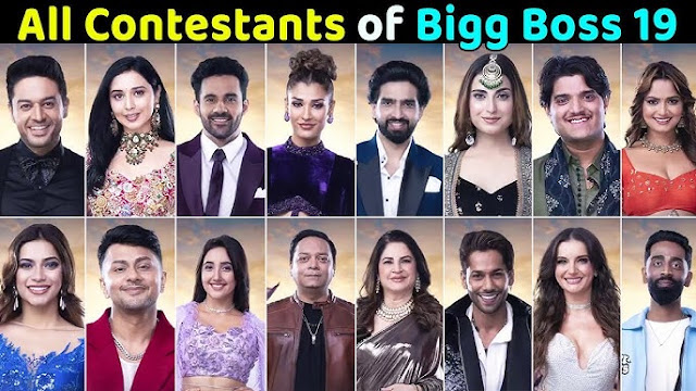 All Contestants of Bigg Boss 19