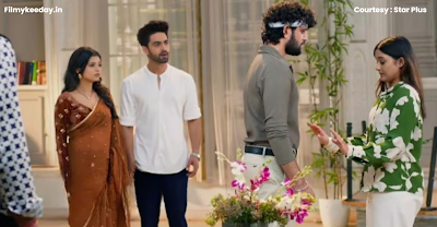 Yeh Rishta Kya Kehlata Hai latest episode showing Arman comforting Abhira as Kiara walks away