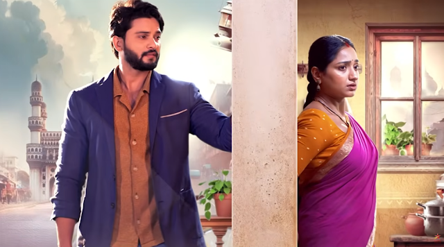 A dramatic still of Kausar and Seher from the serial Shehzaadi Hai Tu Dil Ki.