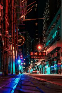 Bollywood neon city night