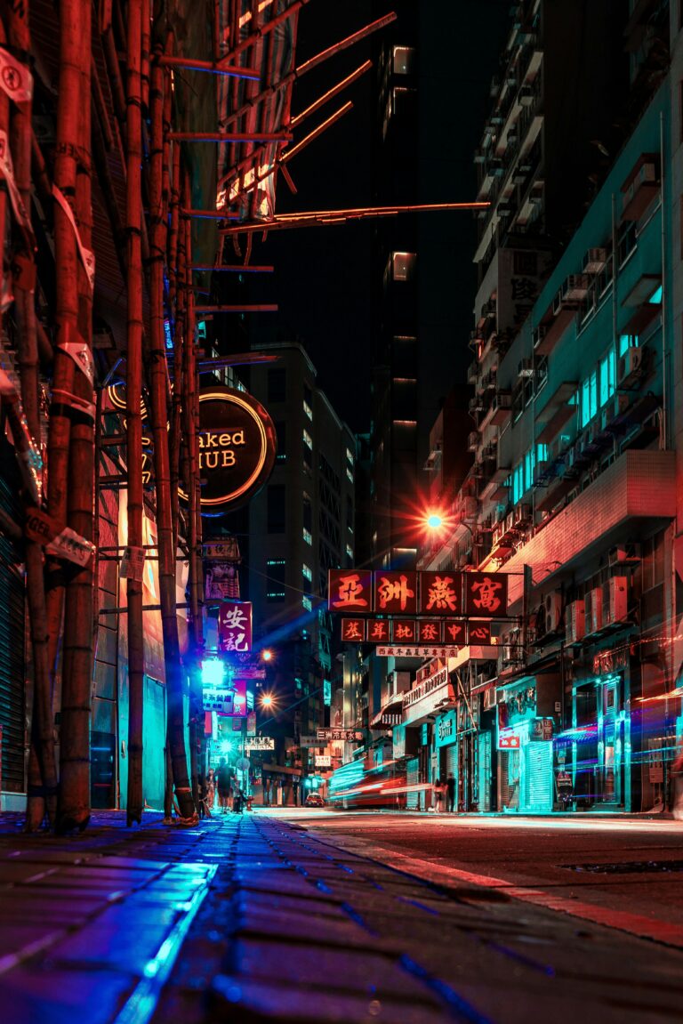 Bollywood neon city night